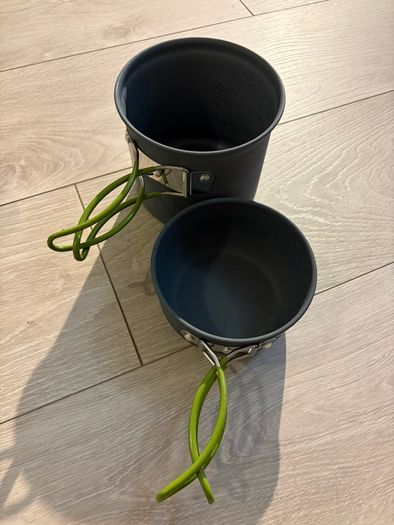 camping Camping Cookware Set 1-2 Person - Pots, Cup + Cutlery