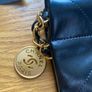 beautiful leather black bag Image 7