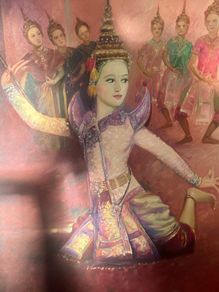 Painting of traditional Thai dancer