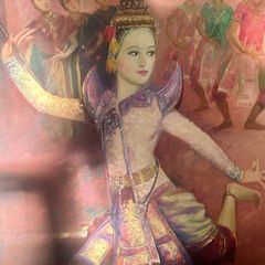 Painting of traditional Thai dancer