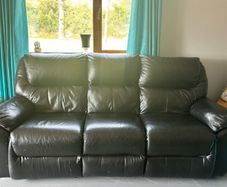 Recliner leather 3 seater