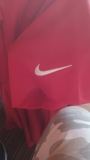 Nike red golf polo shirt XL