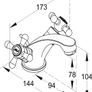GoodHome Etel Traditional Basin Mixer Tap brand new Image 6