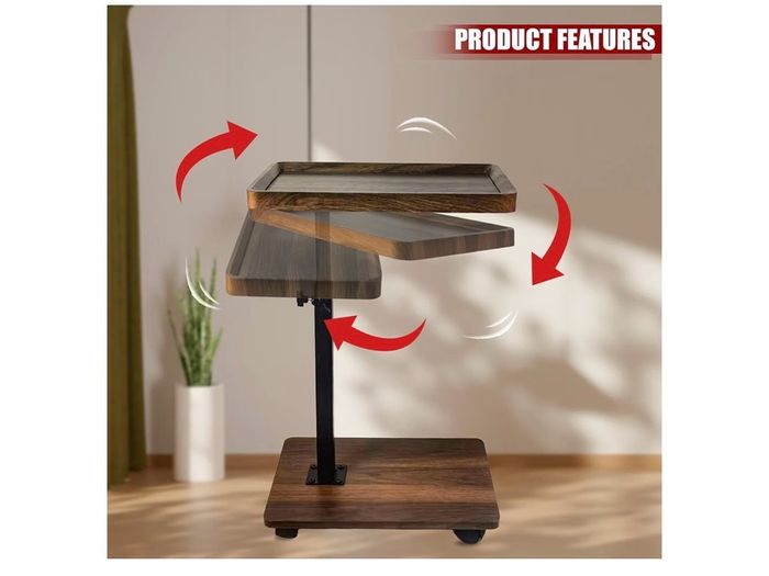 adjustable tv tray end table