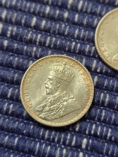 George V 1/4 silver Rupees