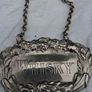 6 X Vintage Silver Plated Decanter Labels Image 6