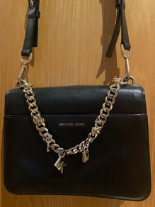 Michael Kors Mott Large Charm Swag Shoulder Bag