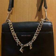 Michael Kors Mott Large Charm Swag Shoulder Bag