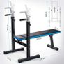 Adjustable Weight Bench with Dip Station Folding Heavy Duty Weight Lifting Bench Home Training Gym Multiuse Workout Bench Image 8