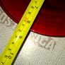 Beautiful Cranberry Glass Plate in Good Condition no chips or cracks Postage Available Image 3