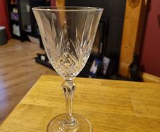 Crystal wine glasses