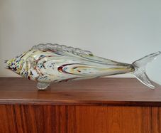 Vintage Large Murano Art Glass Fish