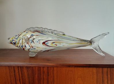 Vintage Large Murano Art Glass Fish