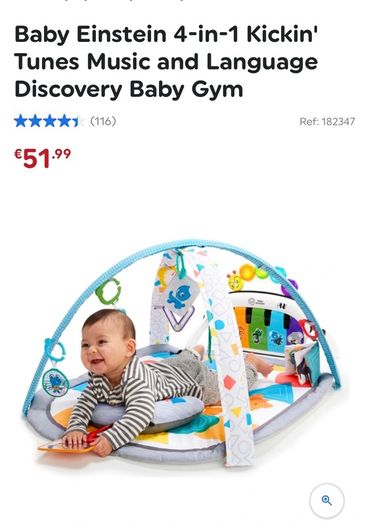 Baby Einstein 4-in-1 Kickin' Tunes Music and Language Discovery Baby Gym