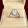 Diamond Ethiopian Opal & Lab-Grown Diamond Ring Image 10