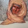 Leather face mask wall art handmade wall hanging Image 6