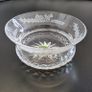 Vintage Scottish Cut Crystal Floral Bowl Original Made in Scotland Label Image 6