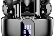 Earbuds, Bluetooth 5.3 Headphones In Ear with 4 ENC Noise Cancelling Mic, Btootos New Bluetooth Earbuds Mini Deep Bass Stereo Sound, 36H Playtime LED Display Wireless Earphones