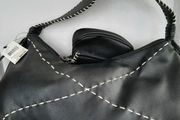 new 9 West handbag &amp;purse blue silk lining tag attached