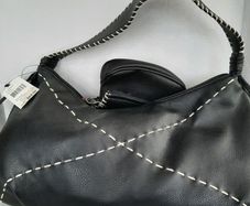 new 9 West handbag &purse blue silk lining tag attached