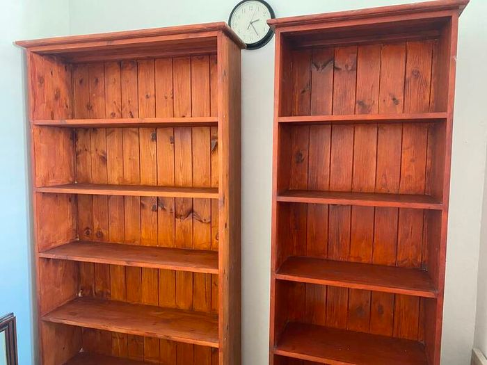 Wooden bookcases