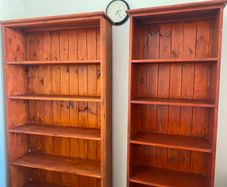 Wooden bookcases