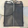 3 Panel Folding Fireplace Screen / Fire Guard - Black Metal Mesh Image 5