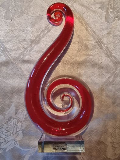 Large glass modern sculpture Murano