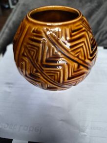 Vintage Retro Brown Vase