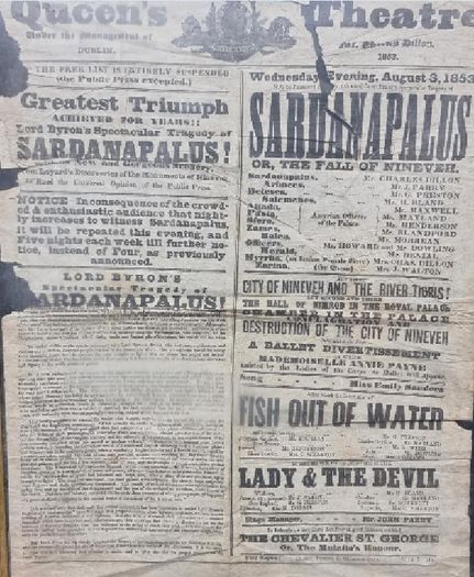 1853 - Royal Queens Theatre Poster