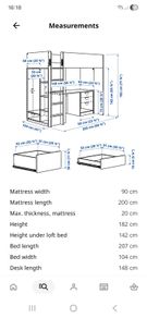 In great condition - Ikea Smastad Loft Bed with Desk