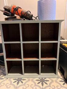 shabby up cycle shelf