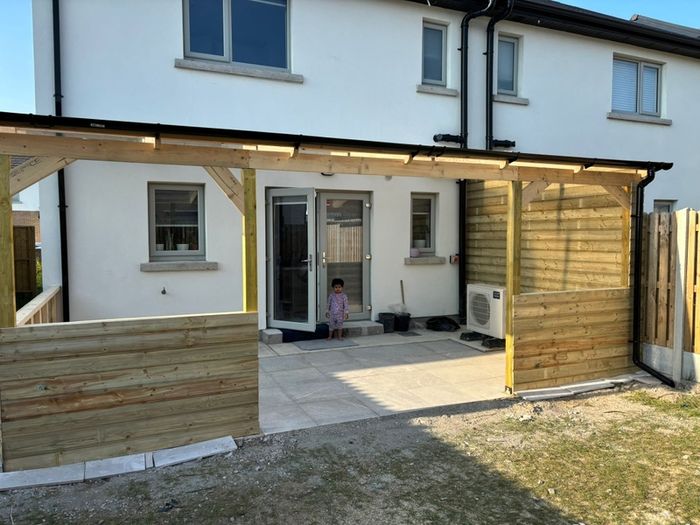 building pergola ,extension, side entry