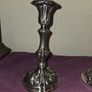 Pair of Silver Art Nouveau Candlestick Holders Image 2
