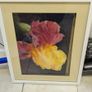 Two framed prints - Ashford Castle and floral study Image 2
