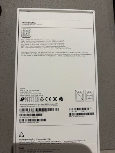 I phone 18pro max