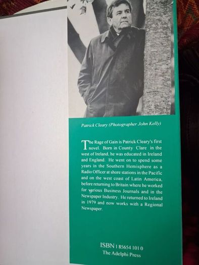 The Rage of Gain / Patrick Cleary / 1st ed. 1994