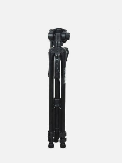 WT3540 Camera Tripod Portable Telescopic Stand with 3 Way Pan Head for Phone