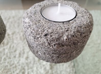 Stone candle holders 2x
