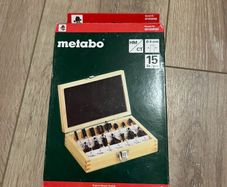 metabo 8mm carbide router bits set. Brand New