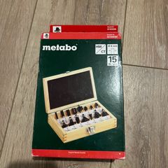 metabo 8mm carbide router bits set. Brand New