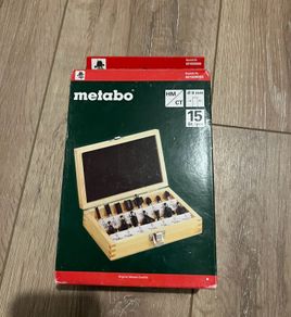 metabo 8mm carbide router bits set. Brand New