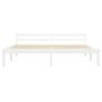 Bed Frame with 2 Drawers White Solid Pine Wood 160x200 cm Image 4