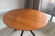 BoConcept Walnut Drop Leaf Dining Table - 1.1m Diameter