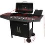 Gas Barbecue Grill Trolley 4 Burner Image 2