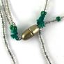 Vintage Italian Art glass leaf Costume necklace Image 9