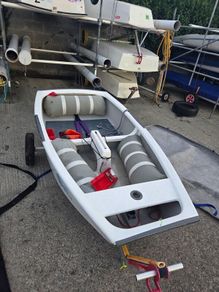 Optimist sailing dinghy