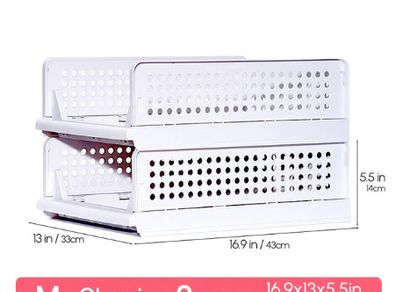 Organize Clapboard rack Wardrobe Storage Partition rack kitchen shelf Combinable Toy Storage rack FoldableClothing storage shelf