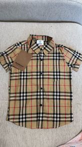 Burberry short sleeve shirt 4/5T