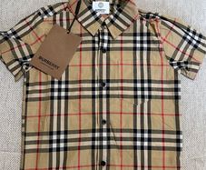 Burberry short sleeve shirt 4/5T